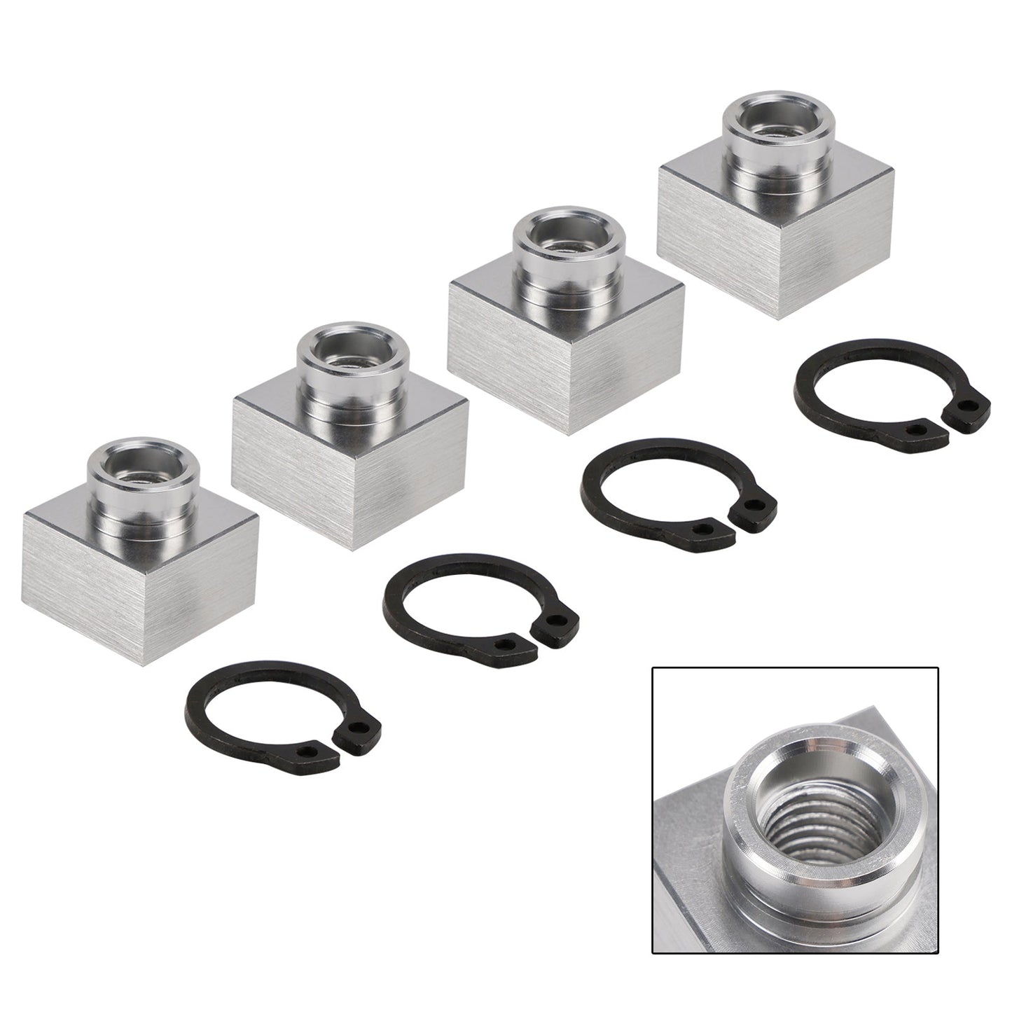 Set 4X di dadi di inserimento e anelli elastici per rimorchi per motoslitte 04414 03400 per Triton Xt e Lt