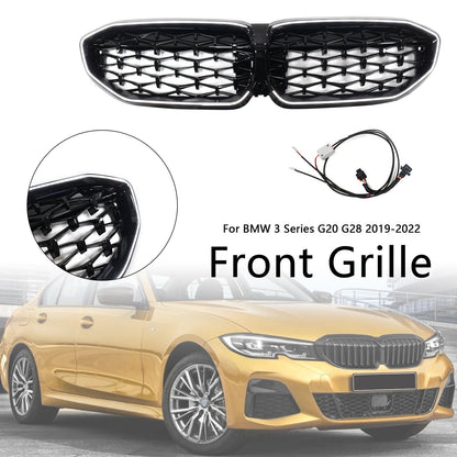 2019-2022 BMW Serie 3 G20 manca griglia a doppio rene diamantata 51138072085