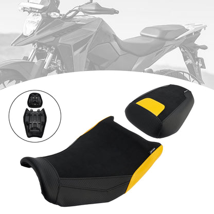 Cuscino inferiore per sella conducente e passeggero Suzuki V-Strom250Sx 2024-2025, colore giallo.