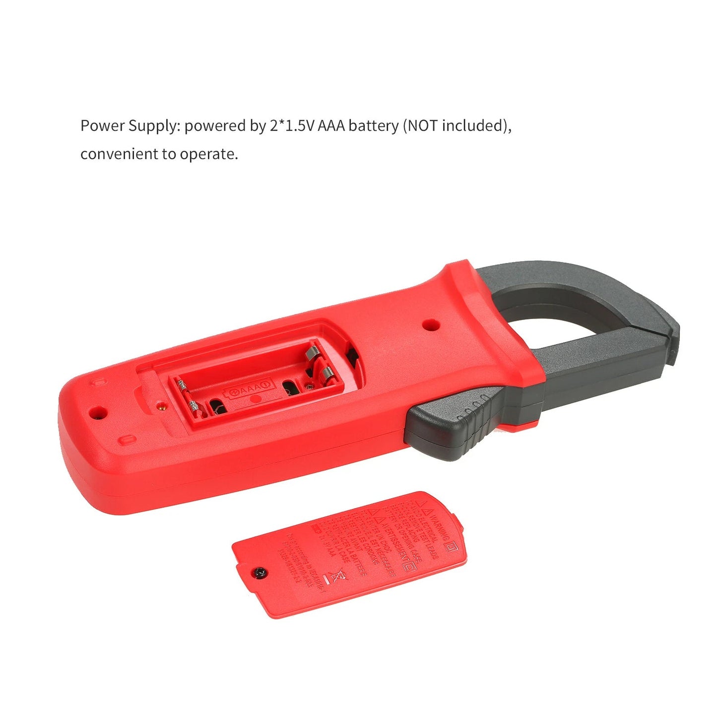 Multimetro portatile UT202+ con selezione automatica della portata, misuratore True RMS a pinza e display LCD.