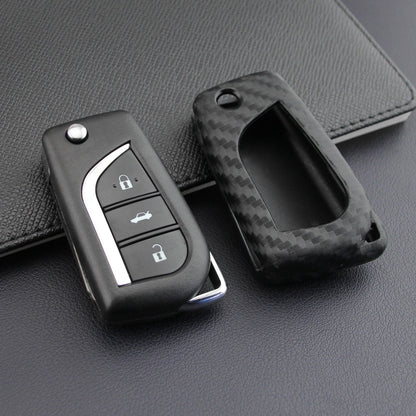 Custodia in similpelle e silicone per chiave auto con fibbia per Toyota