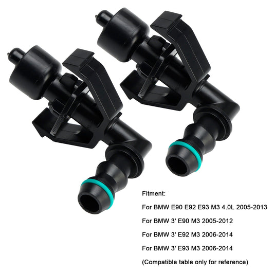 1 paio di ugelli lavavetri per fari anteriori 61678044541 per BMW M3 2005-2013