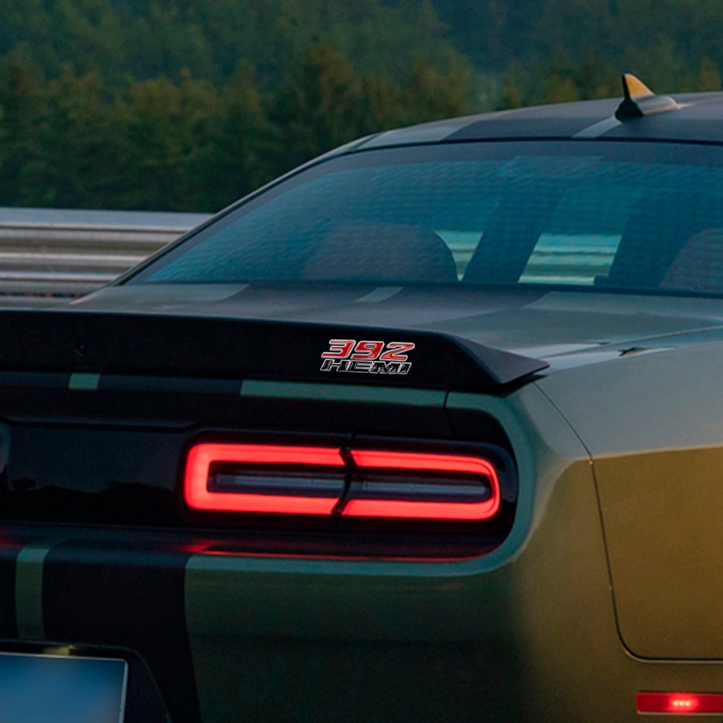 2 emblemi adesivi laterali 3D per parafanghi 392 Hemi per badge Challenger Charger