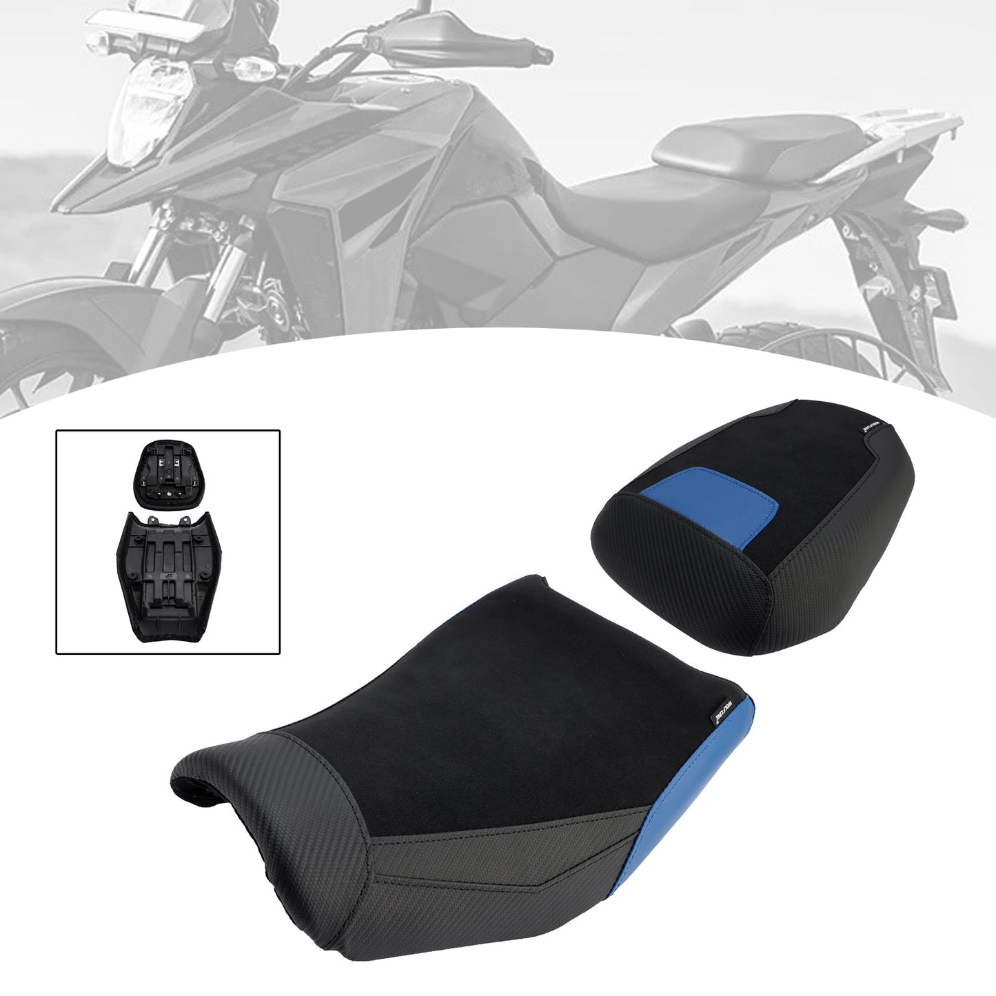 Kit cuscini passeggero Raider anteriori e posteriori blu per Suzuki V-Strom 250Sx 2024-2025