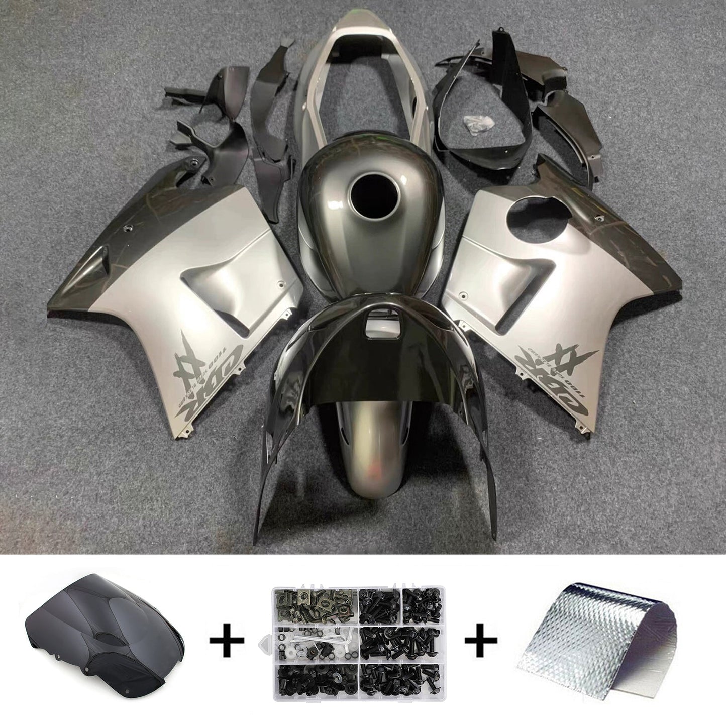 Kit di carene in ABS stampato a iniezione per Honda CBR1100XX SuperBlackBird 1996-2007