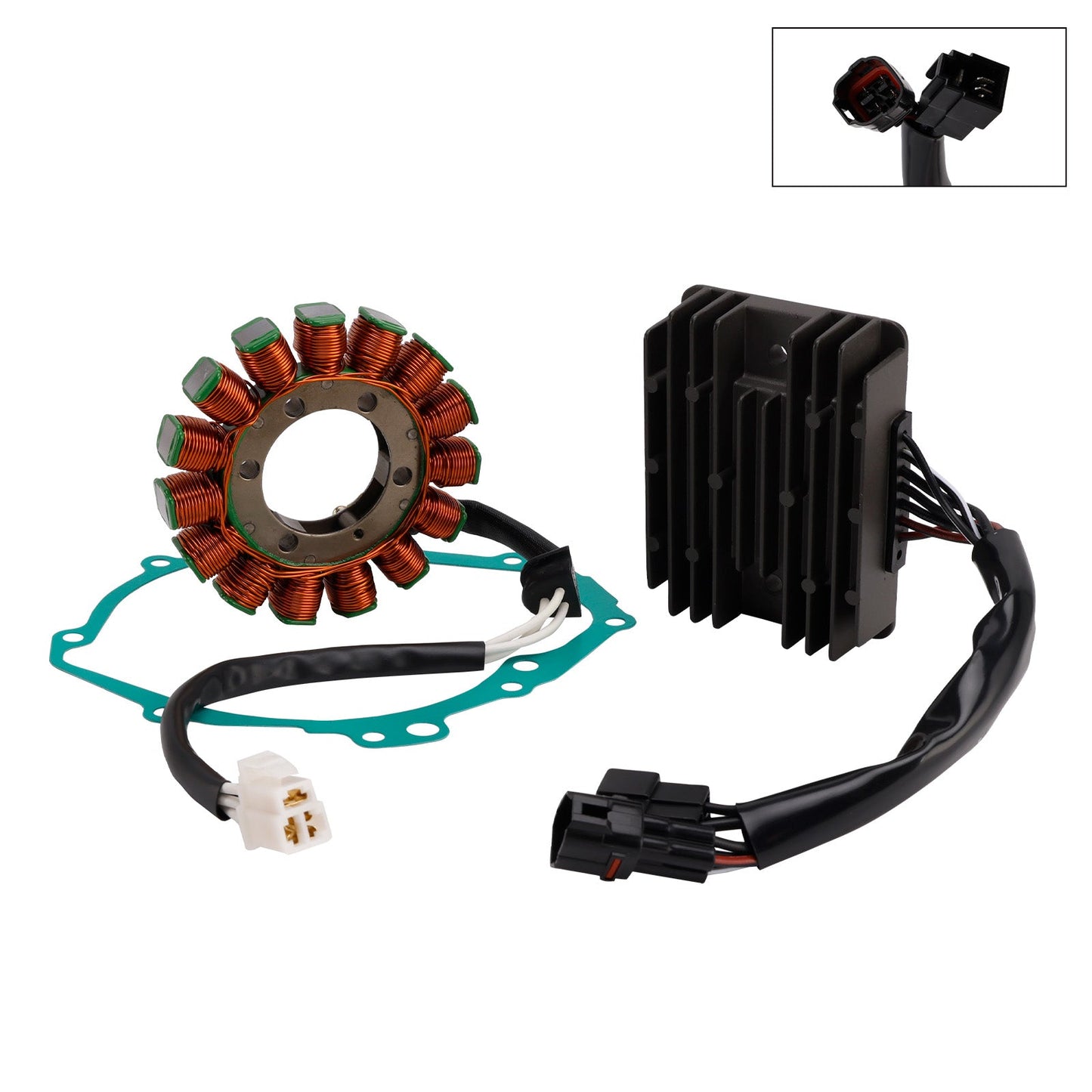 Guarnizione raddrizzatore statore e regolatore Suzuki GSX-R1000 GSXR1000 K9 2009-2016 31401-47H00 11483-47H00