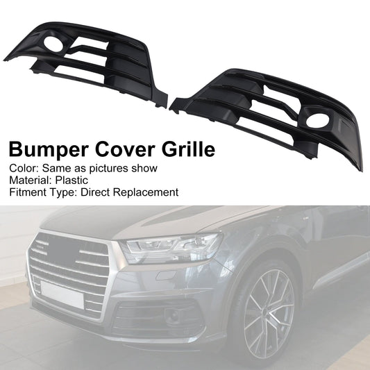 Compatibile con Audi Q7 2016-2019, 2 pezzi, copertura griglia fendinebbia paraurti anteriore 4M0807681E
