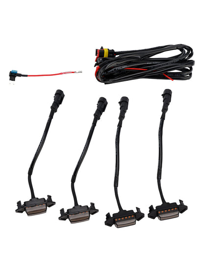 Kit luci LED per griglia anteriore Toyota Tacoma 2016-2023 con lenti fumé color ambra