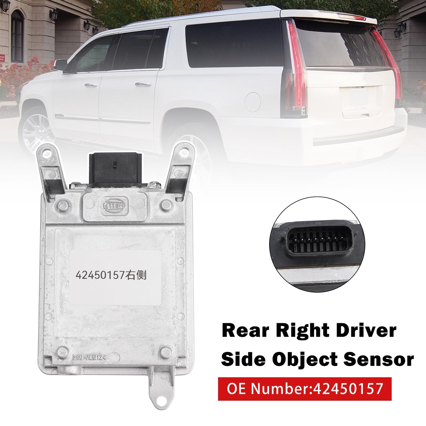 2014-2016 per Buick LaCrosse Cadillac Escalade Chevy Sensore di assistenza al parcheggio lato guida posteriore destro 42450157