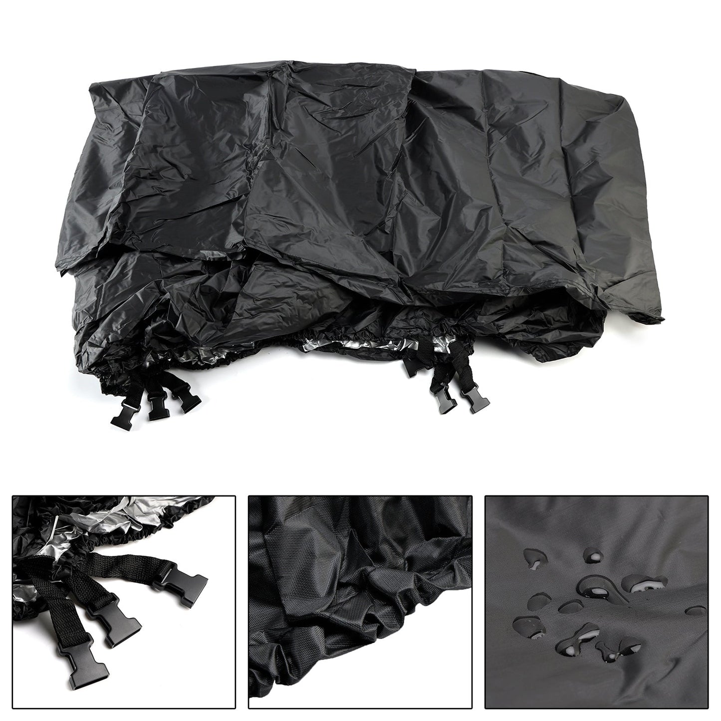 Copertura impermeabile universale per barche 16-18Ft 210D nera per barche Rt175 del ranger