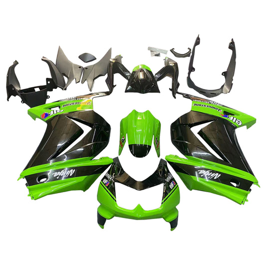 Kit di carenatura Bodywork Abs di plastica adatta per Kawasaki EX250 Ninja250R 2008-2012