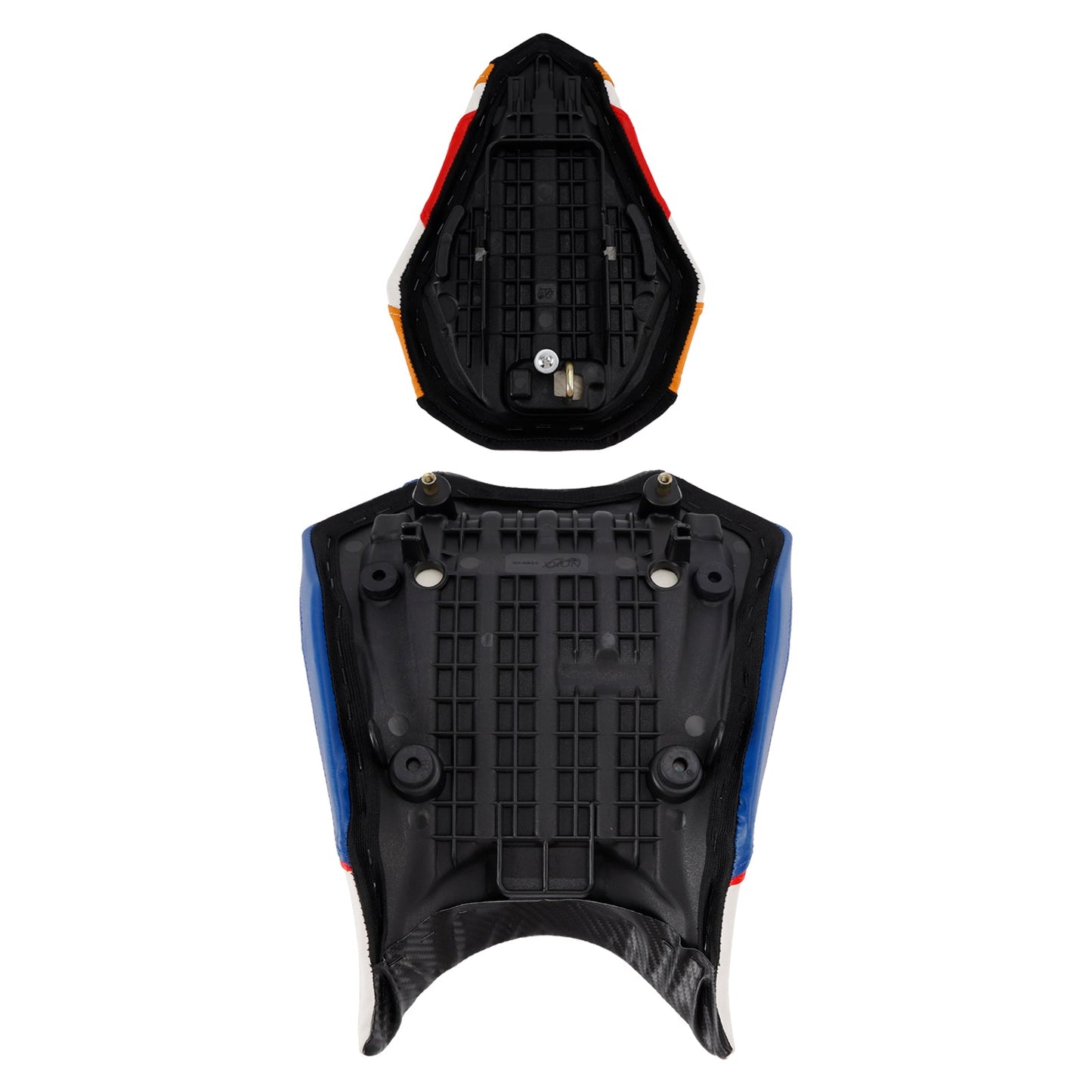 Kit cuscini passeggero anteriore e posteriore Raider per Honda CBR250RR 2017-2024 2023, colore arancione