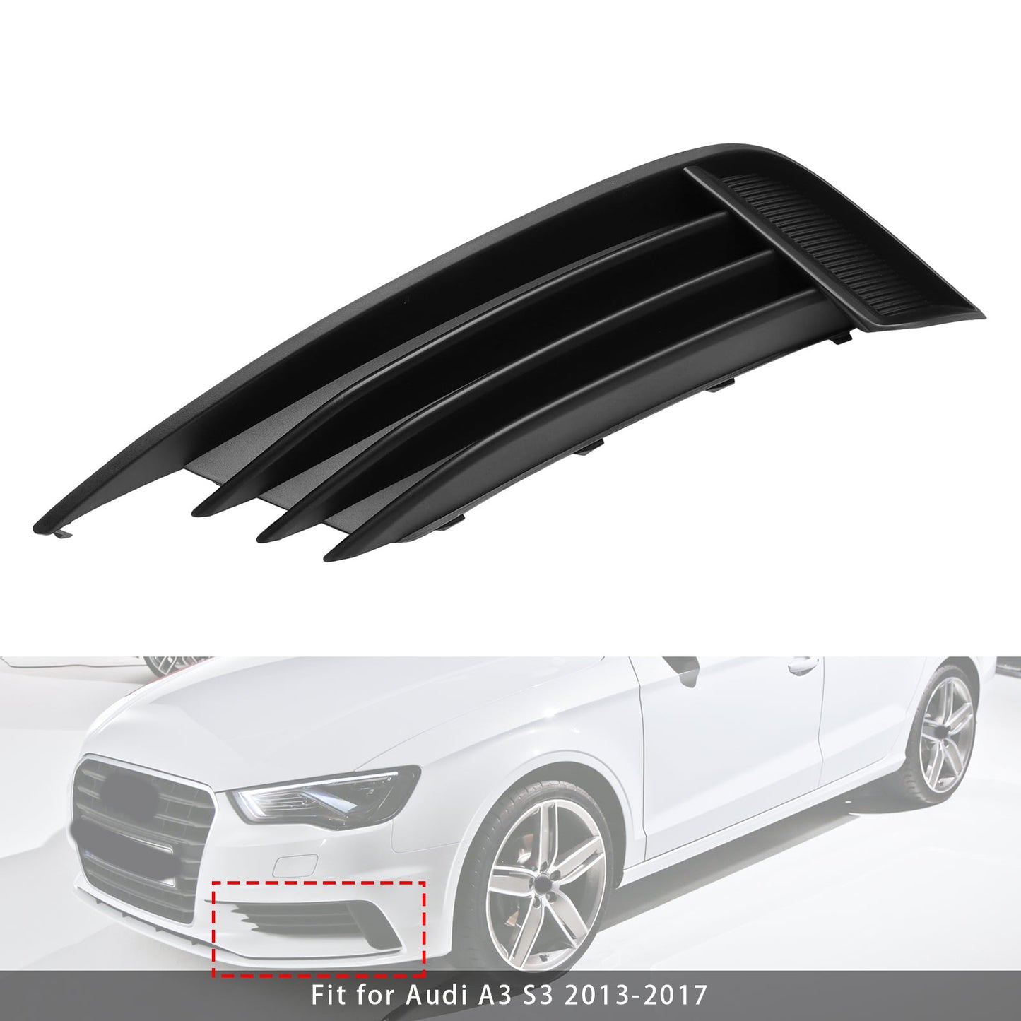 Griglia fendinebbia Audi A3 S3 2013-2017 lato sinistro 8V5807681