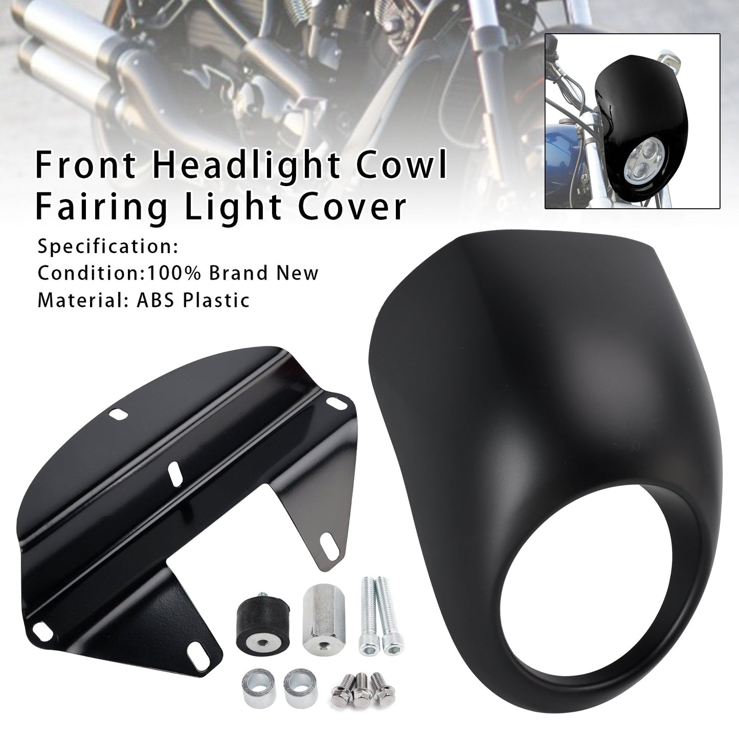 Copertura faro anteriore Sportster Dyna XL 883 1200 FX dal 1973 in poi