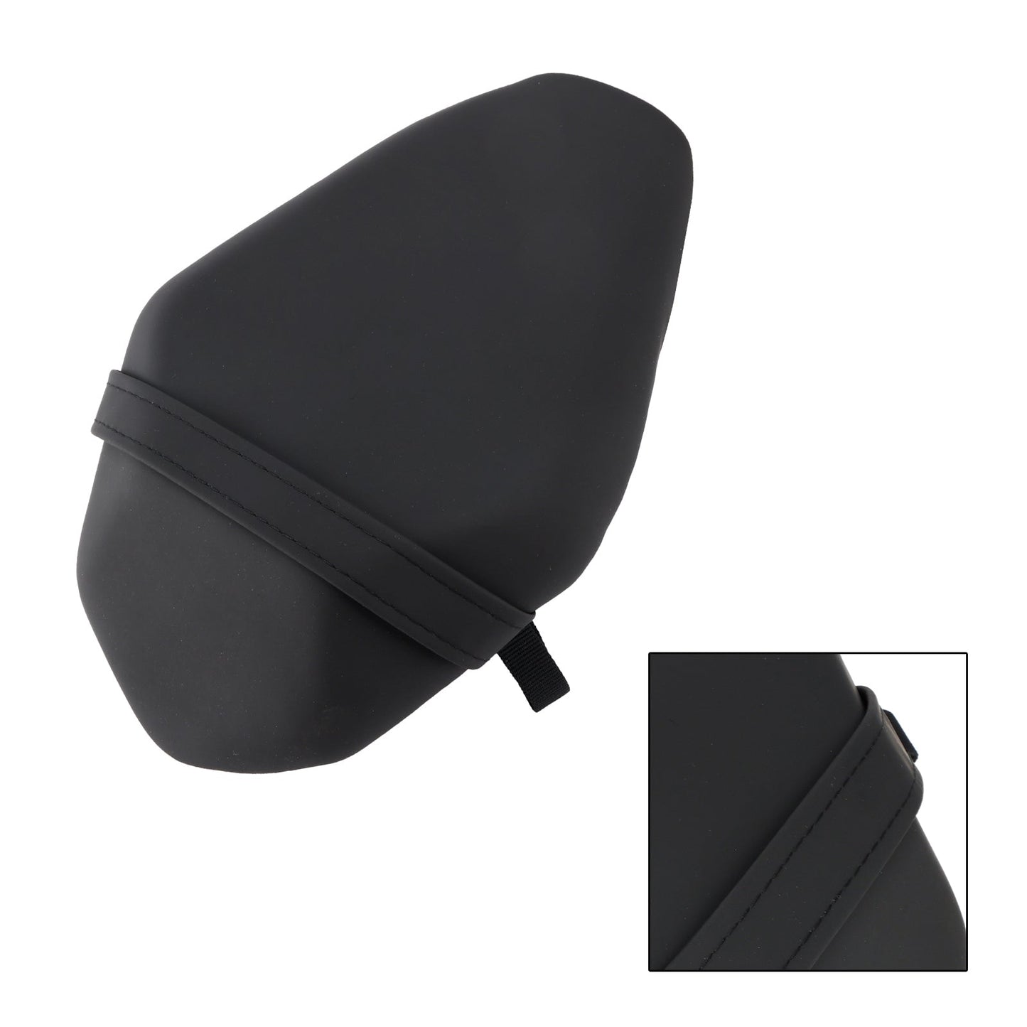 Cuscino passeggero posteriore Kawasaki Ninja Zx-6R 2019-2025, vestibilità piatta, nero