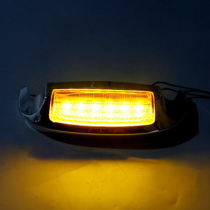 Puntale parafango anteriore con lente LED compatibile con Electra Glide Ultra Limited Low 2014-2023