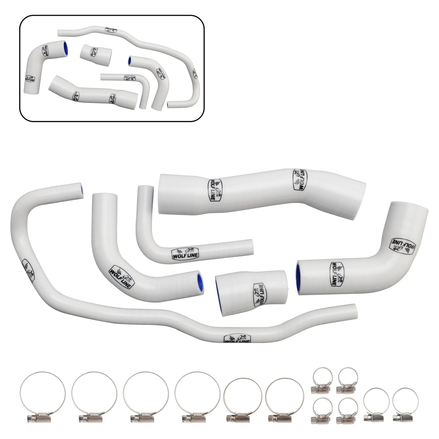 Kit tubo flessibile refrigerante radiatore in silicone BMW S1000XR 2021-2024