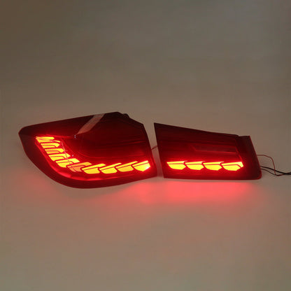 Gruppo ottico posteriore a LED rossi L&amp;R per BMW Serie 5 G30 G38 2018-2020