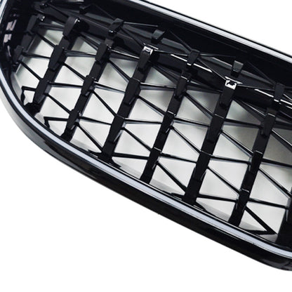 Griglia anteriore a doppio rene diamantata per BMW Serie 3 G20 2019-2022, codice 51138072085, colore nero.