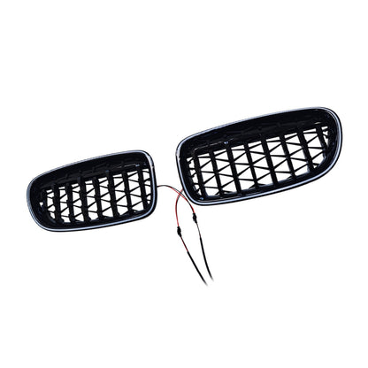 01.2009-10.2016 Per BMW Serie 5 F10 Berlina Griglia paraurti a doppio rene nero lucido 51137203649 51137203650