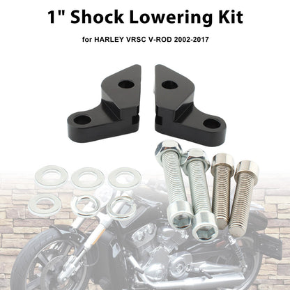 Kit di abbassamento ammortizzatori da 1"" per HARLEY VRSC V-ROD 2007-2017