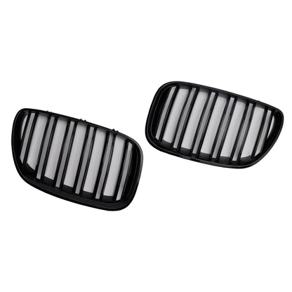 Griglia anteriore a doppio rene nera lucida BMW X-Series X5 E53 2004-2006