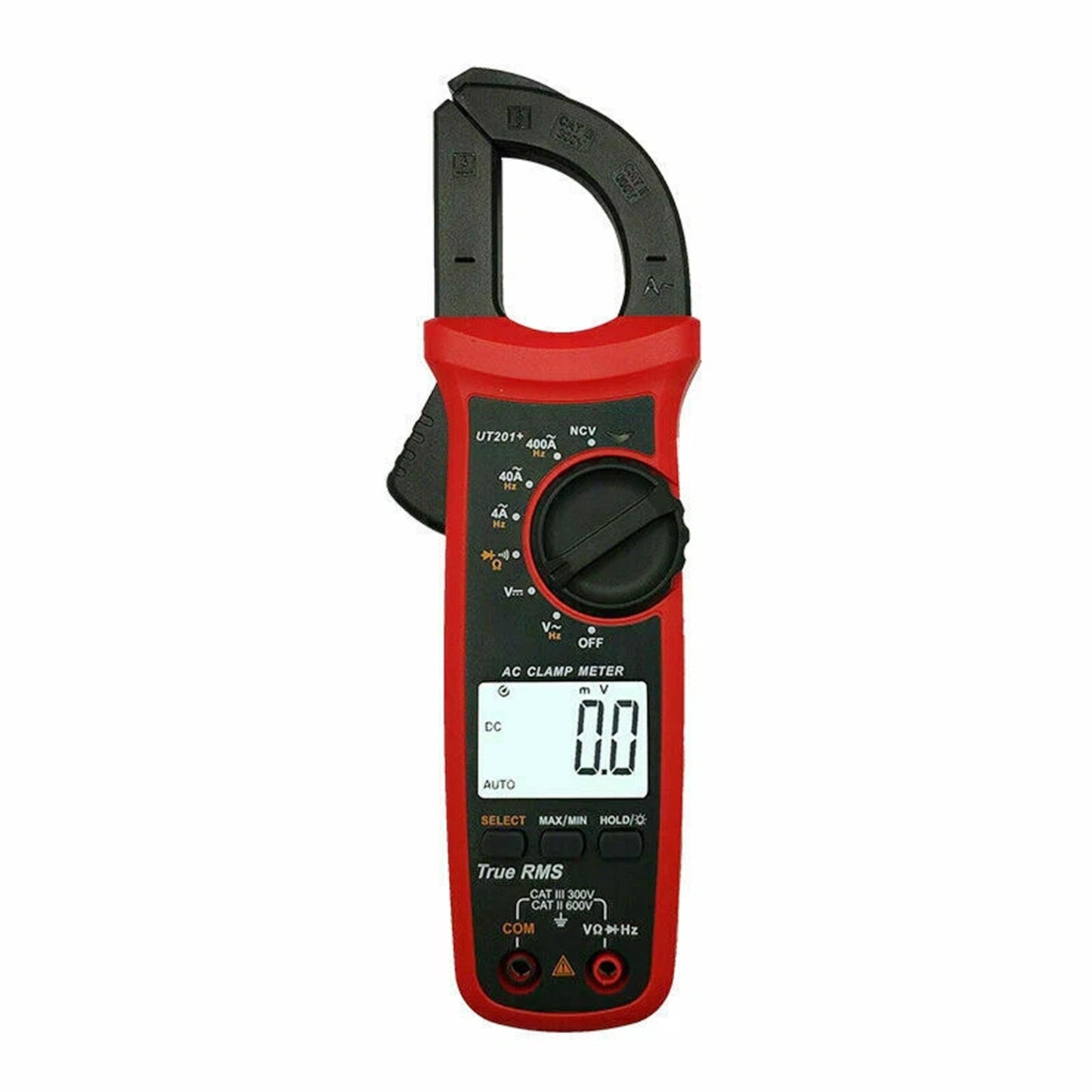 Pinza amperometrica digitale UT201+, 4000 conteggi, multimetro con selezione automatica della portata, corrente continua True RMS.