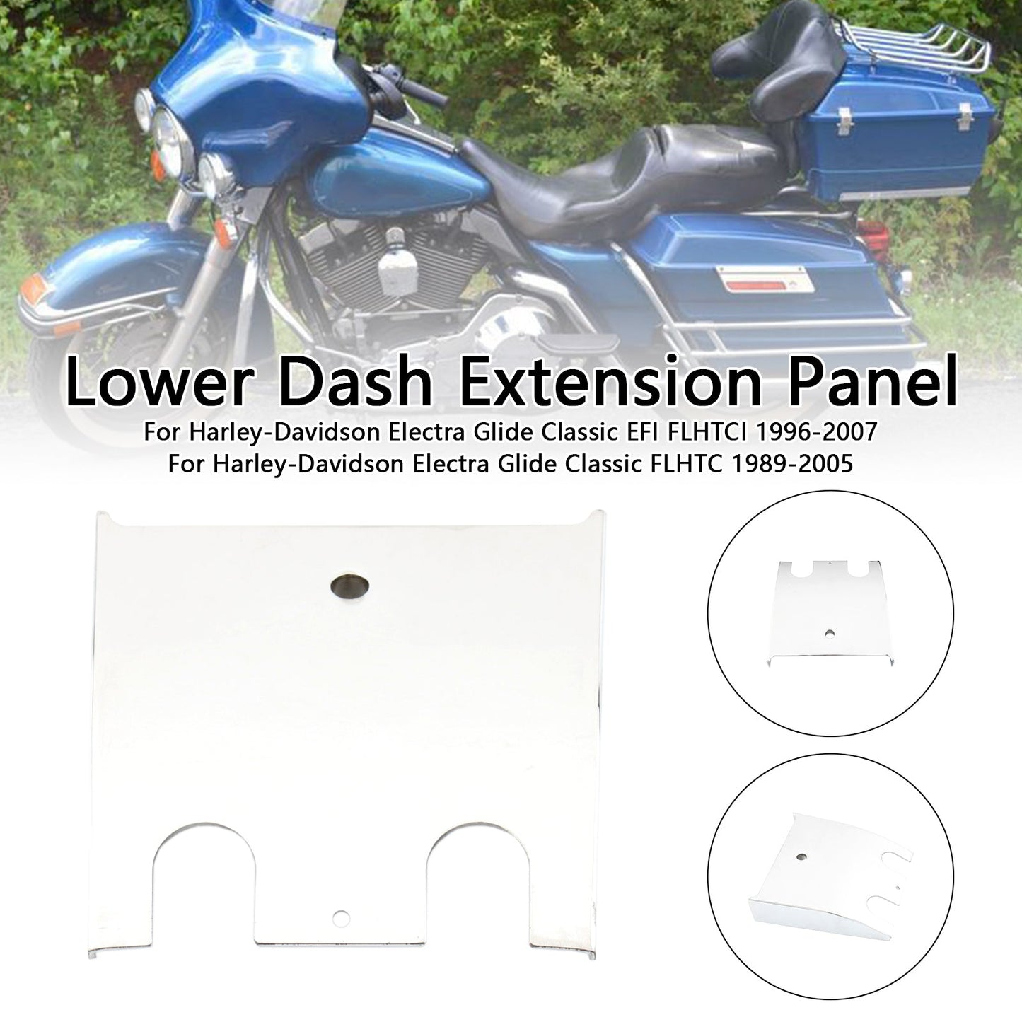 Pannello di estensione del cruscotto inferiore per Electra Glide Road Glide FLHT FLTC 89-07