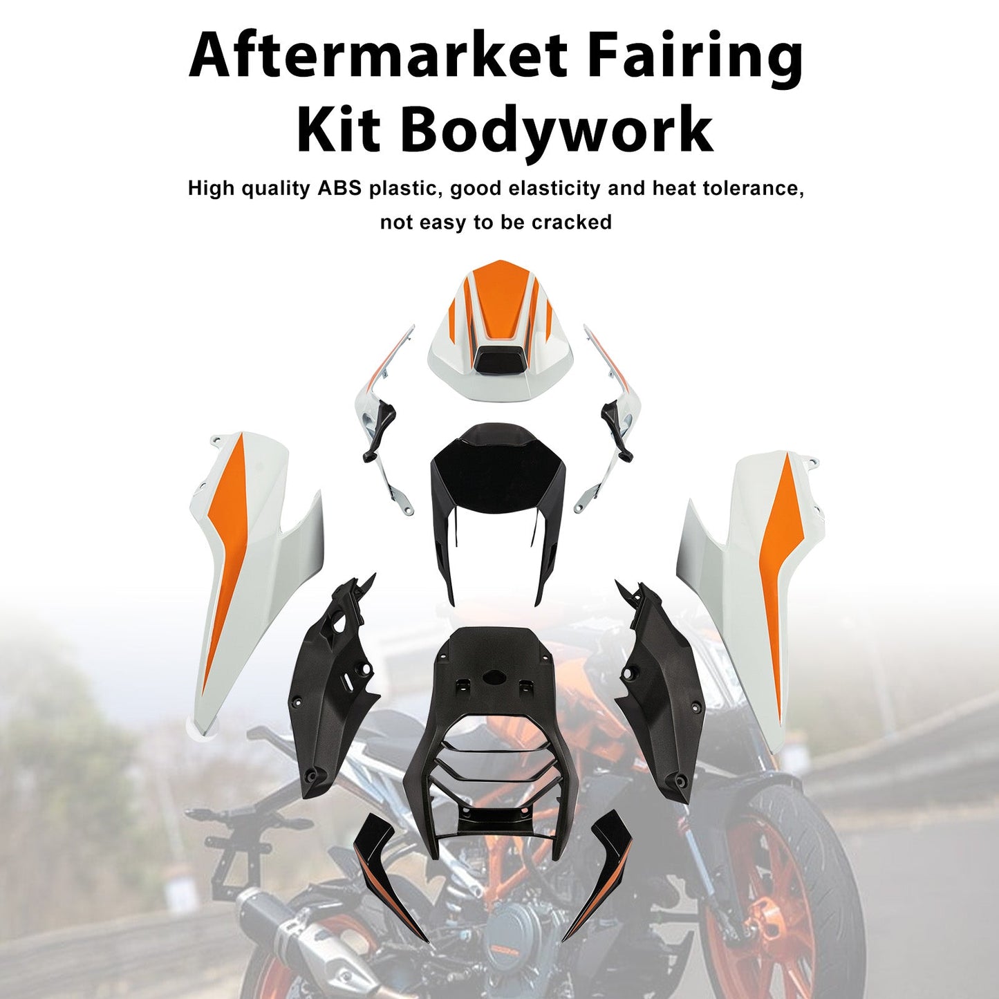 Kit di carene in plastica stampata a iniezione per Honda 390 Duke 2017-2023