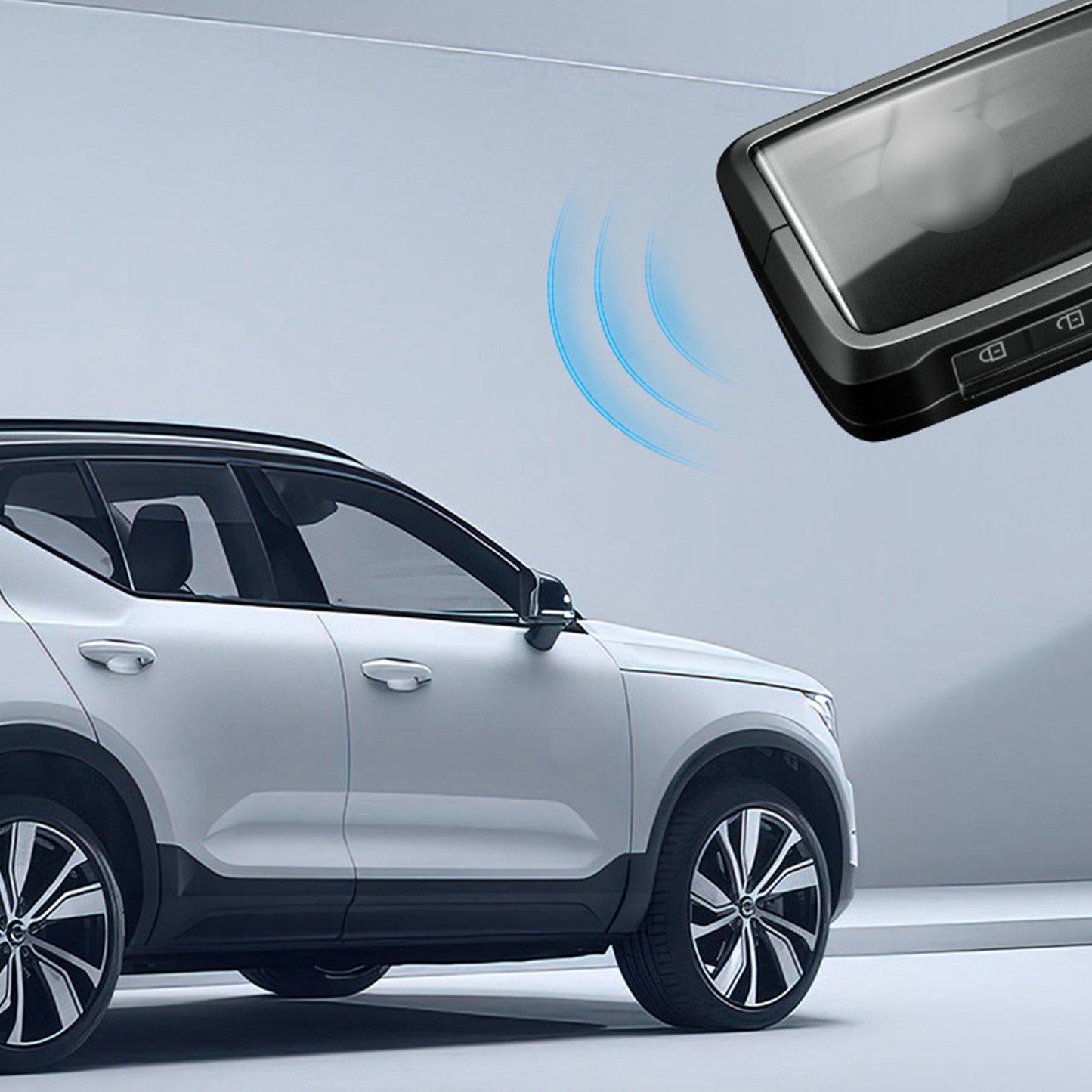 Custodia per chiave auto in TPU argentato in lega di alluminio con fibbia per Mazda CX-4 CX-5