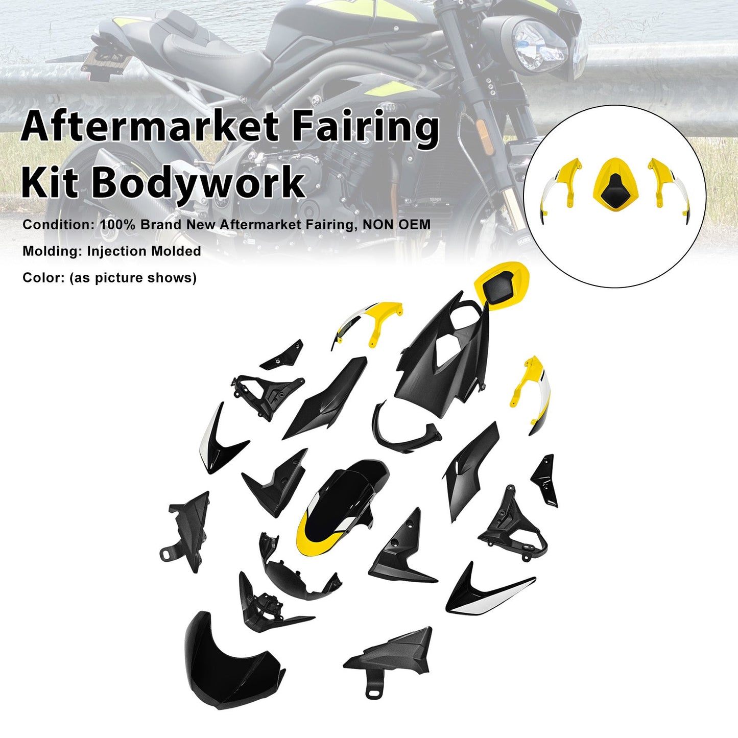 Kit di carene iniettabili per Street Triple 765 R/RS 2020-2022