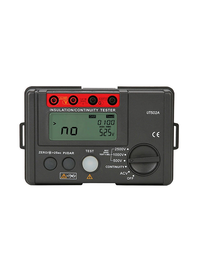 UT502A 2500V Misuratore di resistenza di isolamento Tester di terra Megohmmetro Volt