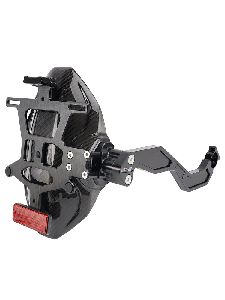 Supporto parafango posteriore in vera fibra di carbonio a LED, adatto per Honda CBR650R CB650R 2024-2025
