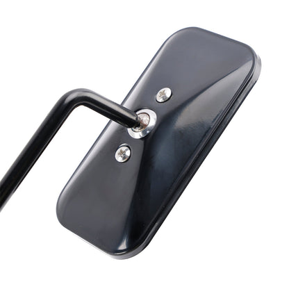 Specchietti retrovisori rettangolari stile old school con morsetto per moto, neri Brattstyle