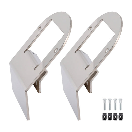 Staffa universale per telaio sotto il faro per camion, camper e rimorchi, 2 pezzi, stile morsetto universale