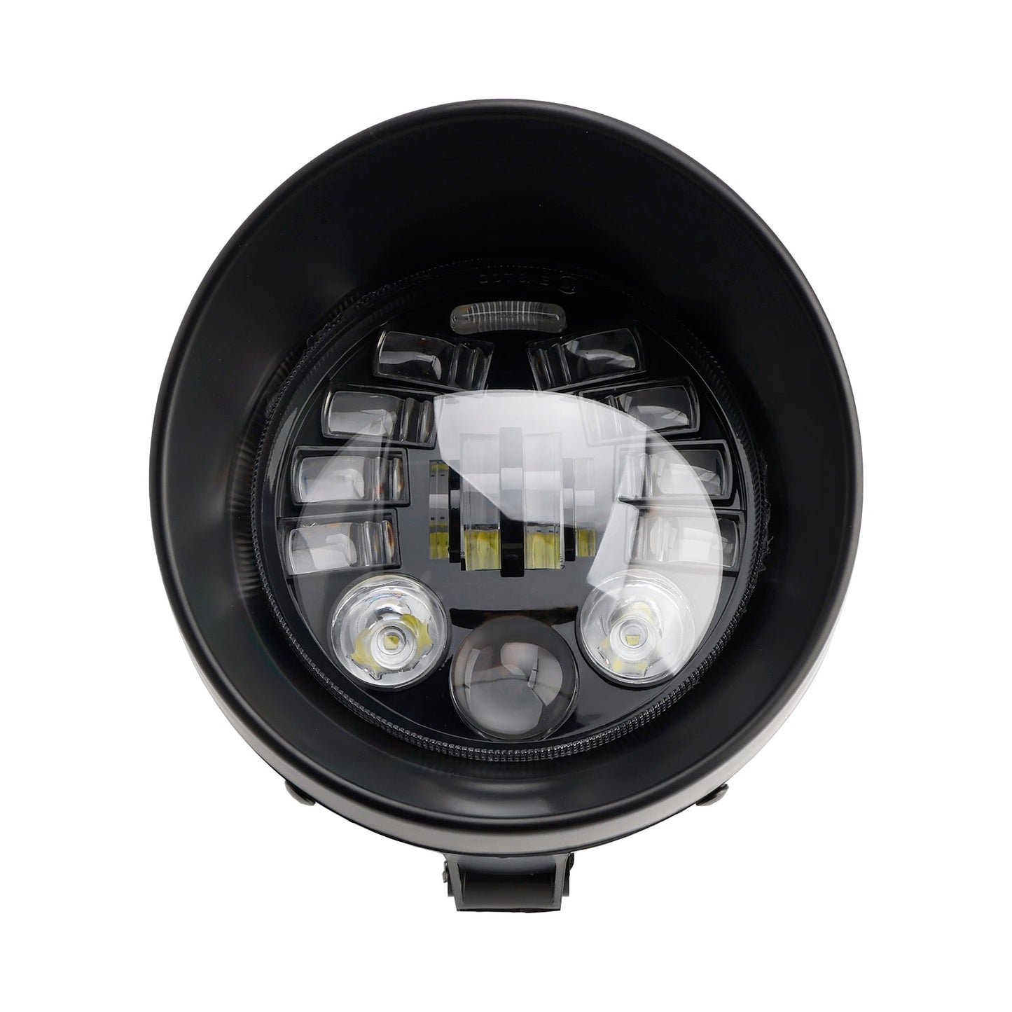 Faro fendinebbia multifunzionale, adatto per moto da corsa, bobber e chopper, cromato