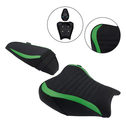 Sella completa imbottita per pilota e passeggero per Kawasaki Ninja Z900 2017-2024, colore nero.