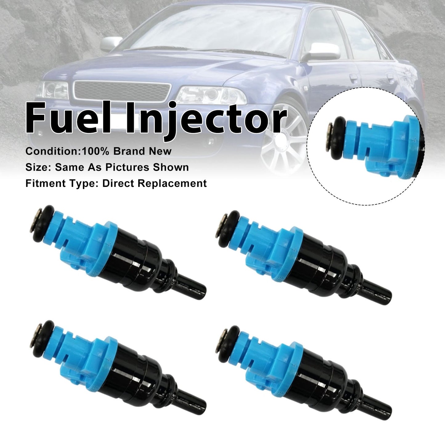 4 iniettori di carburante per Audi A4 1.6L 94-08 1.8 quattro 1995-2000 058133551F