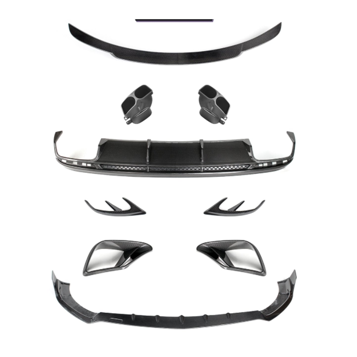 Kit carrozzeria paraurti in fibra di carbonio per Mercedes Benz W217 S63 S65 AMG Coupé 2019-2021