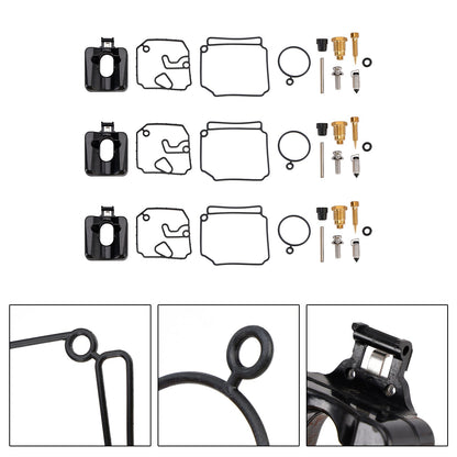 Kit di riparazione pompa carburante 3X adatto per carburatori fuoribordo Yamaha 40HP e 50HP a 2 tempi