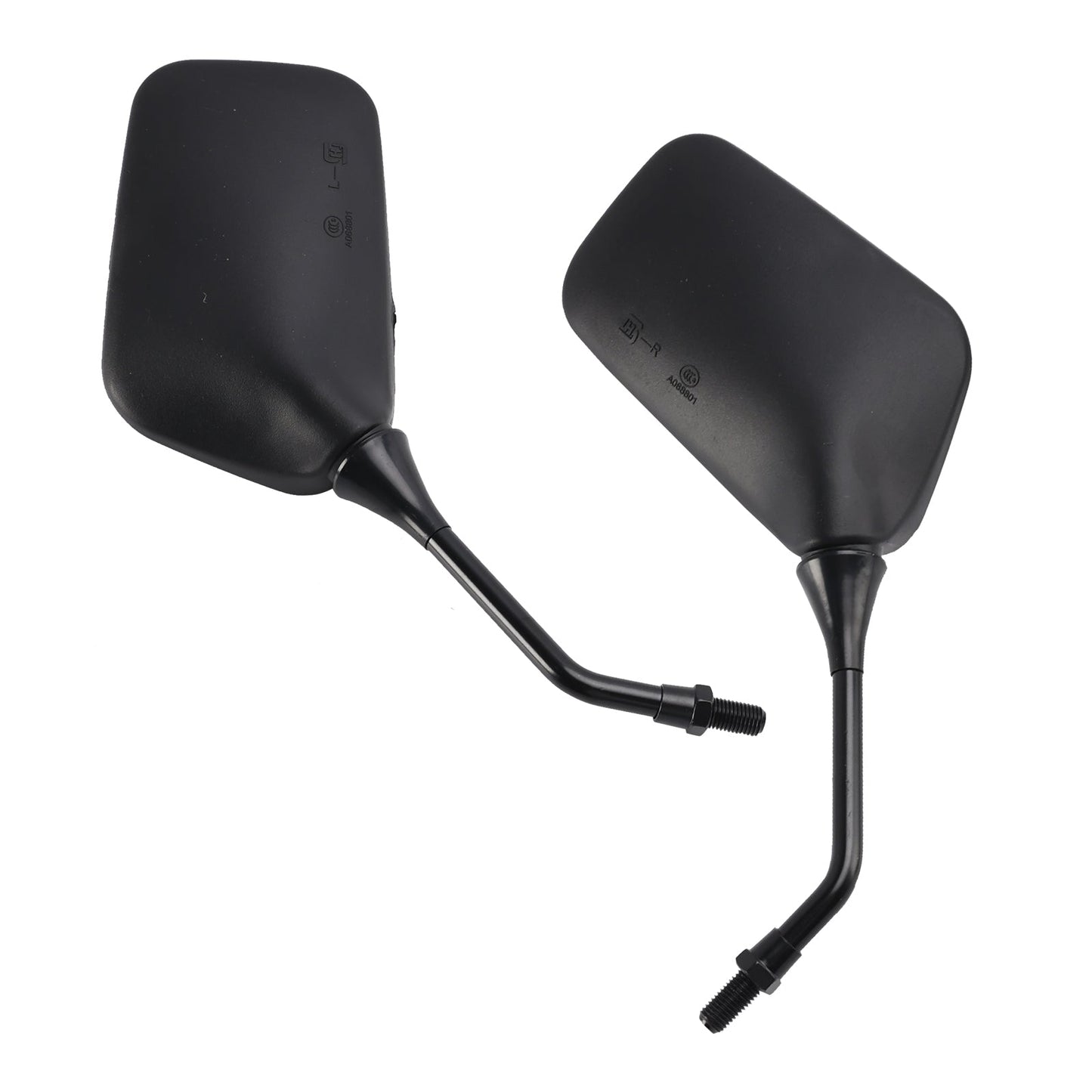 Coppia di specchietti retrovisori neri M10 per Kawasaki KLR250 KLR600 KLR650