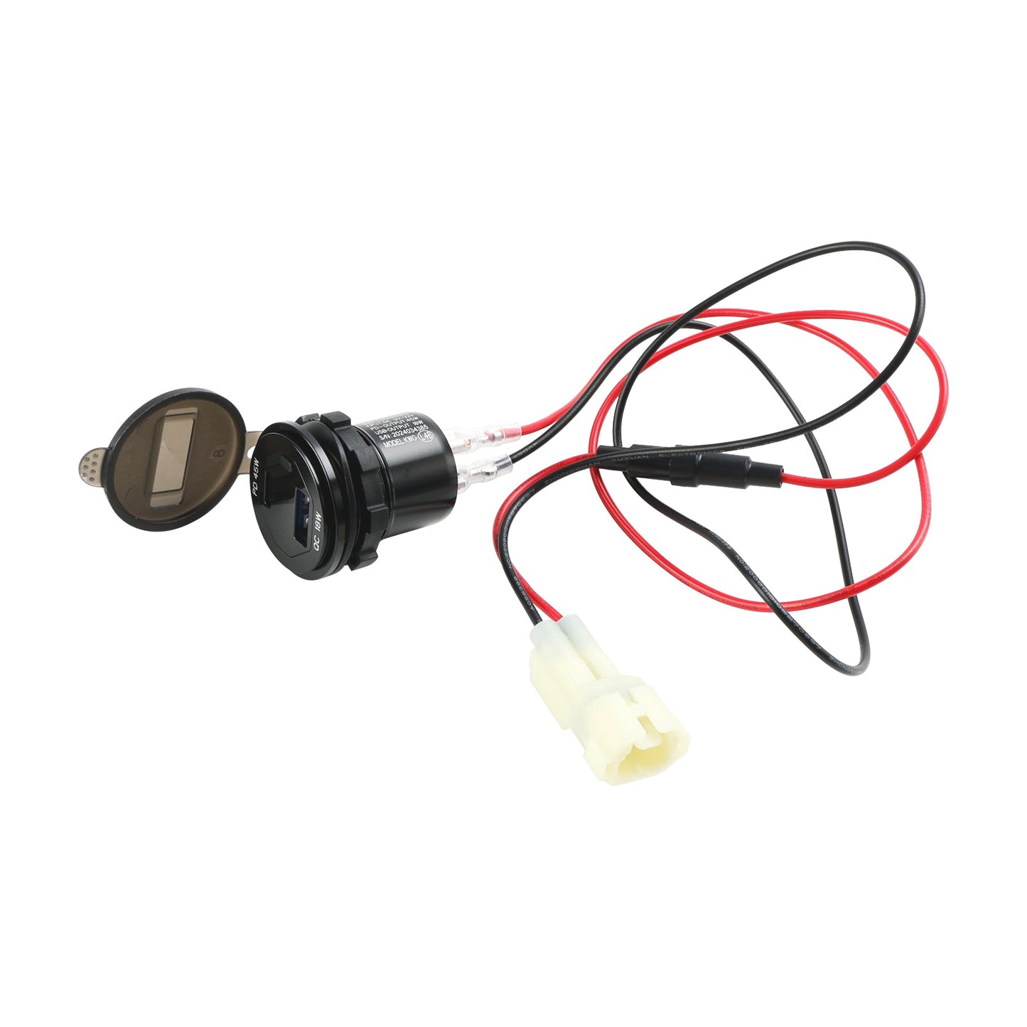 Caricabatterie da presa 12V USB+C tipo rapido per Kawasaki Versys 650 2022-2024