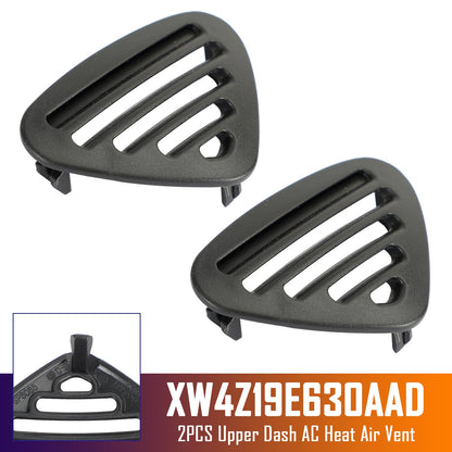 2 bocchette di ventilazione superiori per climatizzatore/riscaldamento, nere, per Ford Thunderbird 2002 XW4Z19E630AAD