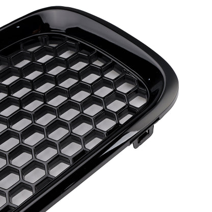 Griglia a nido d'ape per paraurti anteriore nero lucido Volvo S40 V50 2004-2007