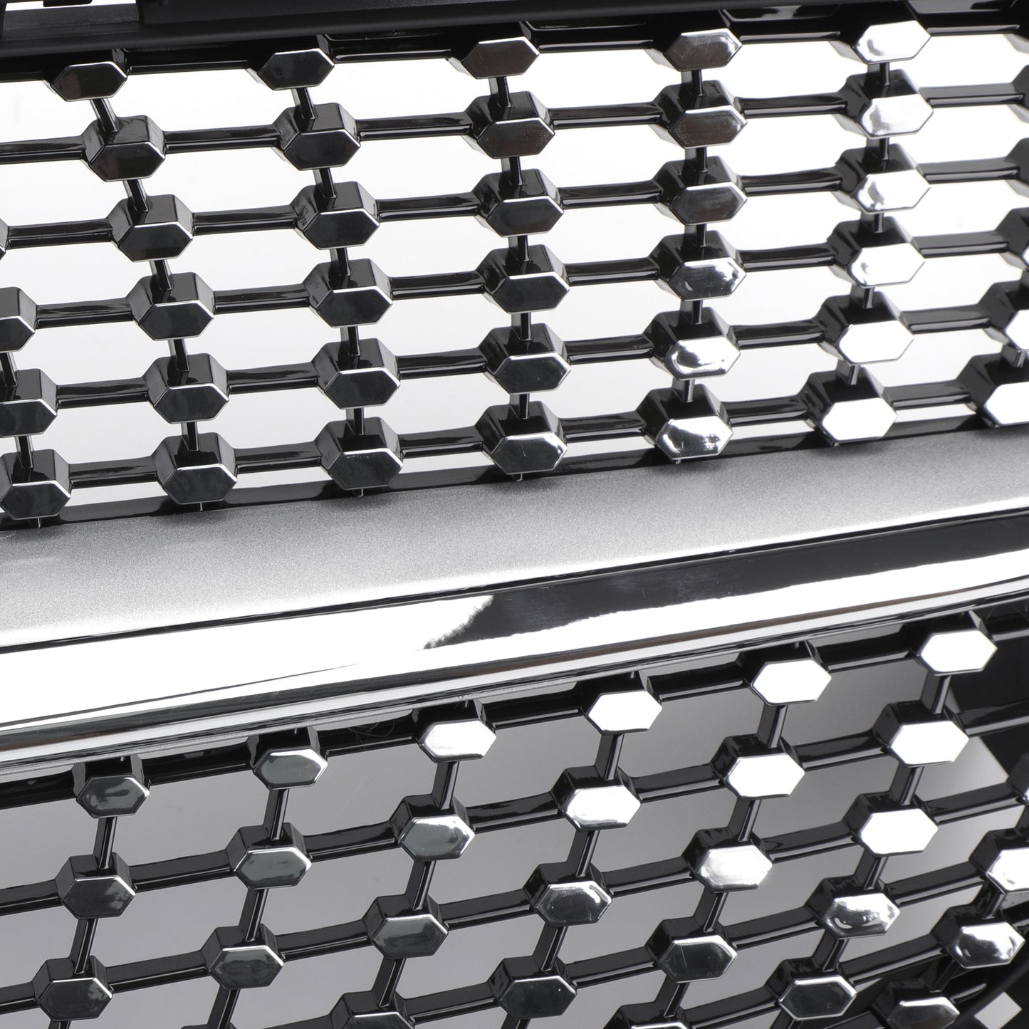Per Mercedes-Benz R117 W117 CLA250 2013-2016 Griglia a stella Silver Diamond