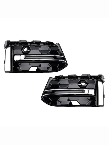 Griglia fendinebbia paraurti anteriore Audi A6 C8PA S-Line S6 2023+, finitura nera cromata