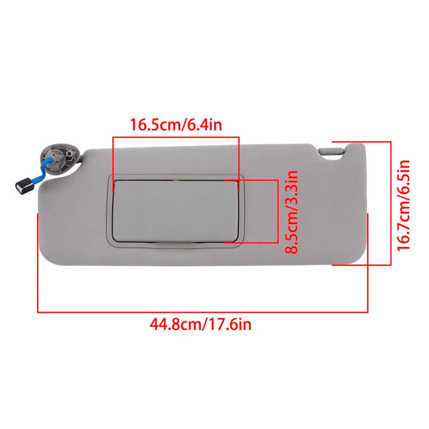 Visiera parasole sinistra grigia 83280-TG7-A12ZB per Honda Pilot 2016-2022