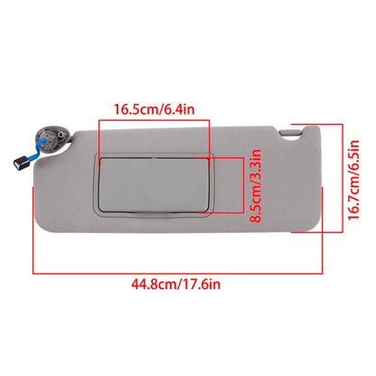Visiera parasole sinistra grigia 83280-TG7-A12ZB per Honda Pilot 2016-2022