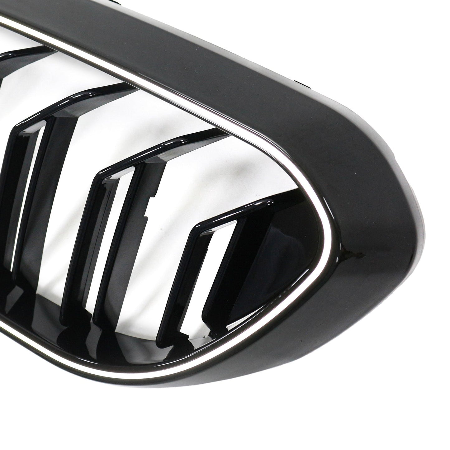 Griglia anteriore a doppio rene BMW Serie 5 G30 G31 2017-2020, nero lucido