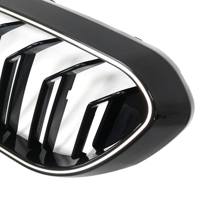 Griglia anteriore a doppio rene BMW Serie 5 G30 G31 2017-2020, nero lucido